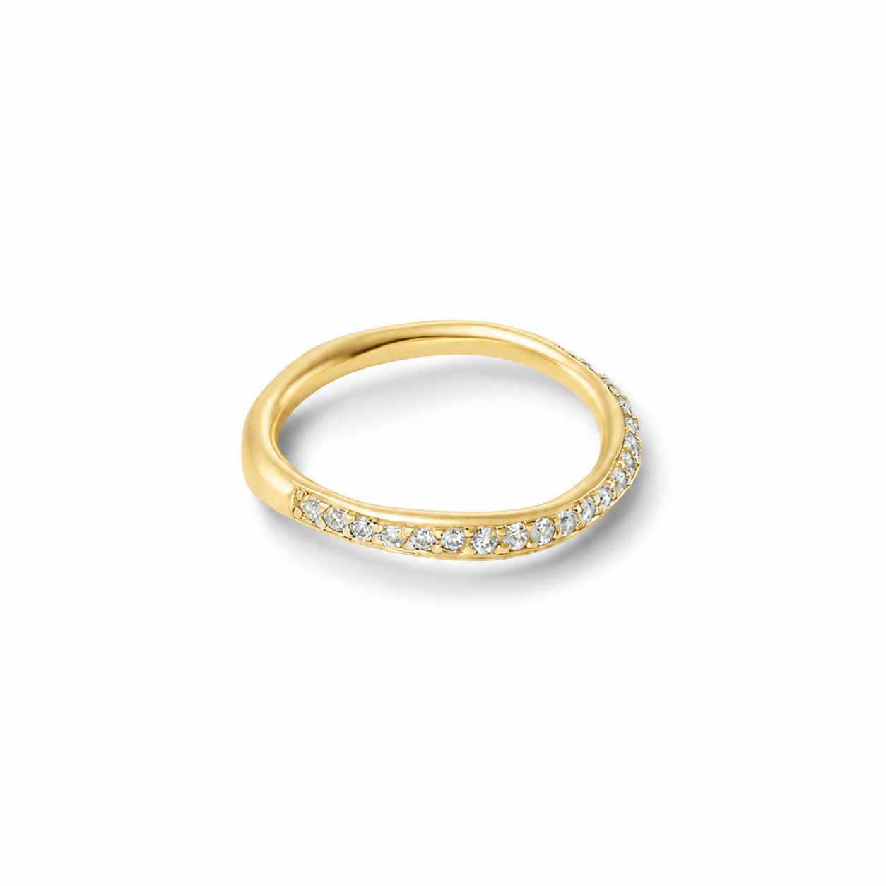 【お取り寄せ注文可能】Grace Ring W / Half Dia(K18 YELLOW GOLD)