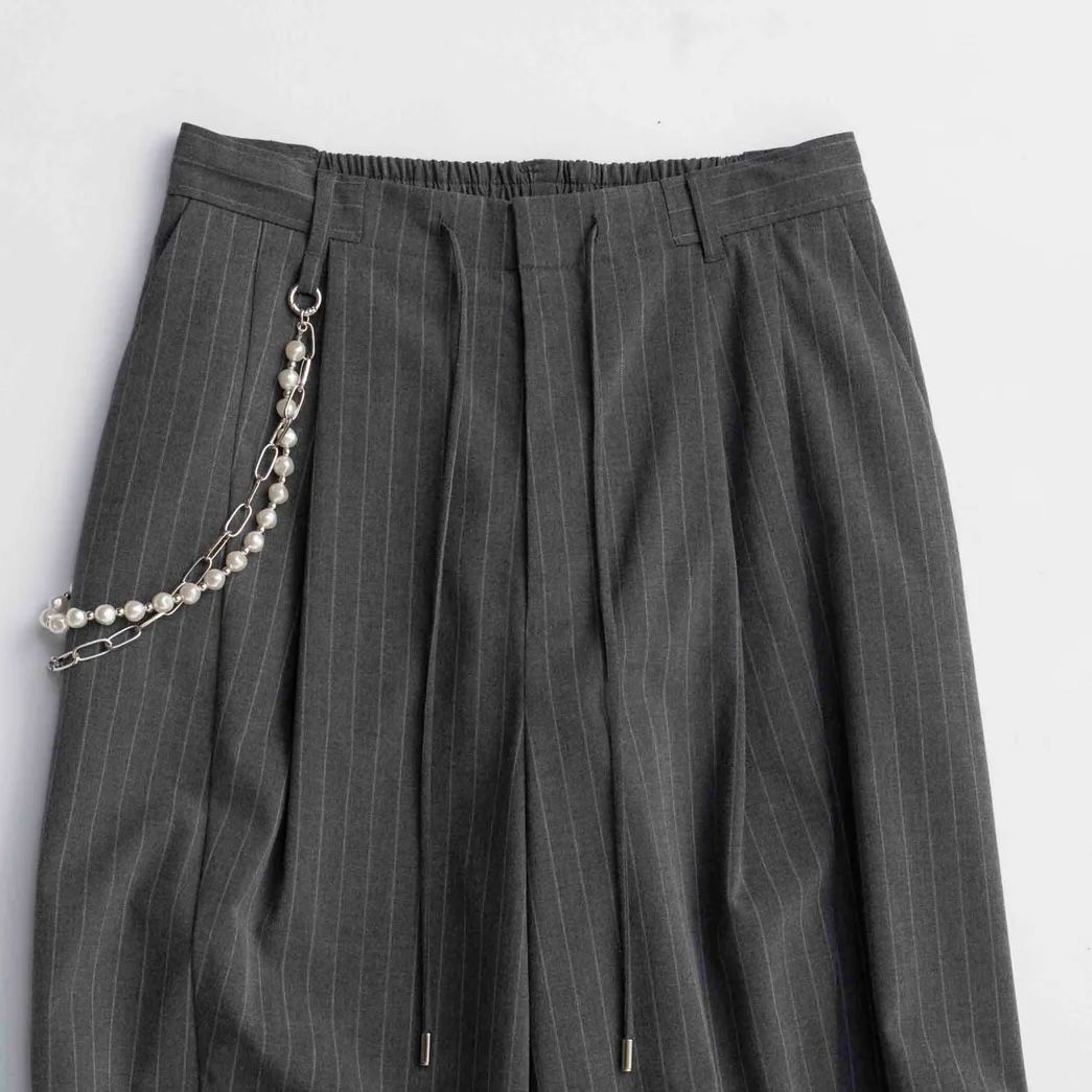【残り一点】Chain Belt with Drape Hem Slacks