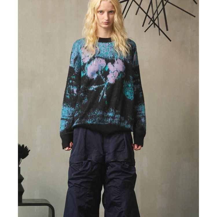 【残り一点】Contemporaryart Jacquard Shaggy Knit L/S