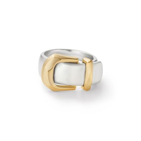 【お取り寄せ注文可能】Buckle Ring_L(SILVER×GOLD)