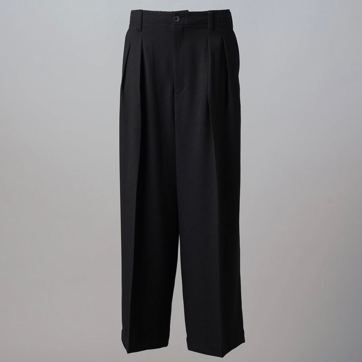 【残り一点】Slab Rayon Two-tuck Prime-Wide Slacks