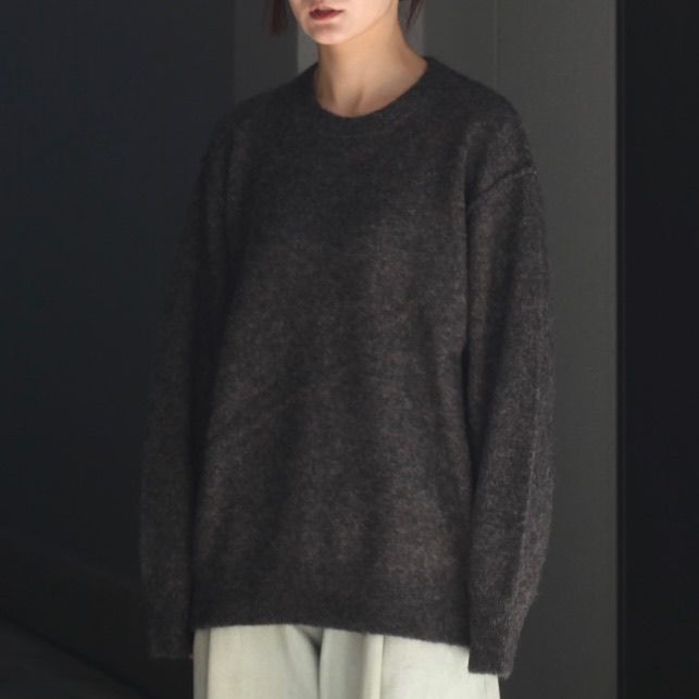 【残りわずか】Wool/Alpaca Knit Crew Neck LS