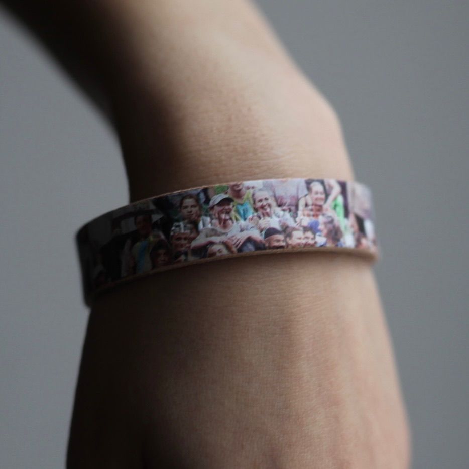 【残りわずか】Leather Stripe(SMALL FACES PRINT)