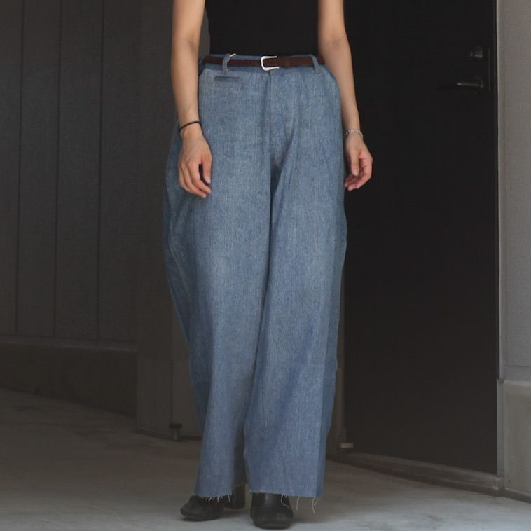 【残り一点】Reconstructed Super Baggy Slacks Denim_3(L)