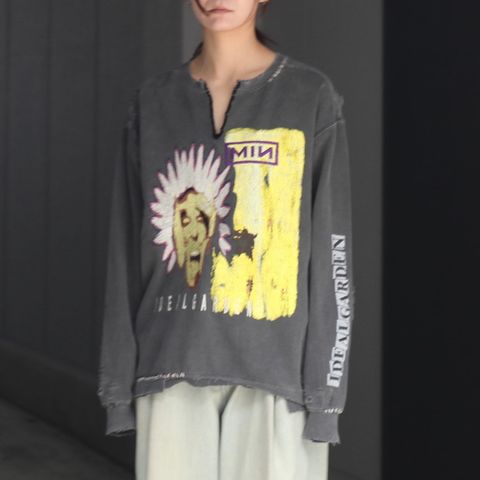 【残り一点】Bootleg DIY Crew Sweat With Repaired(COORDINATE)