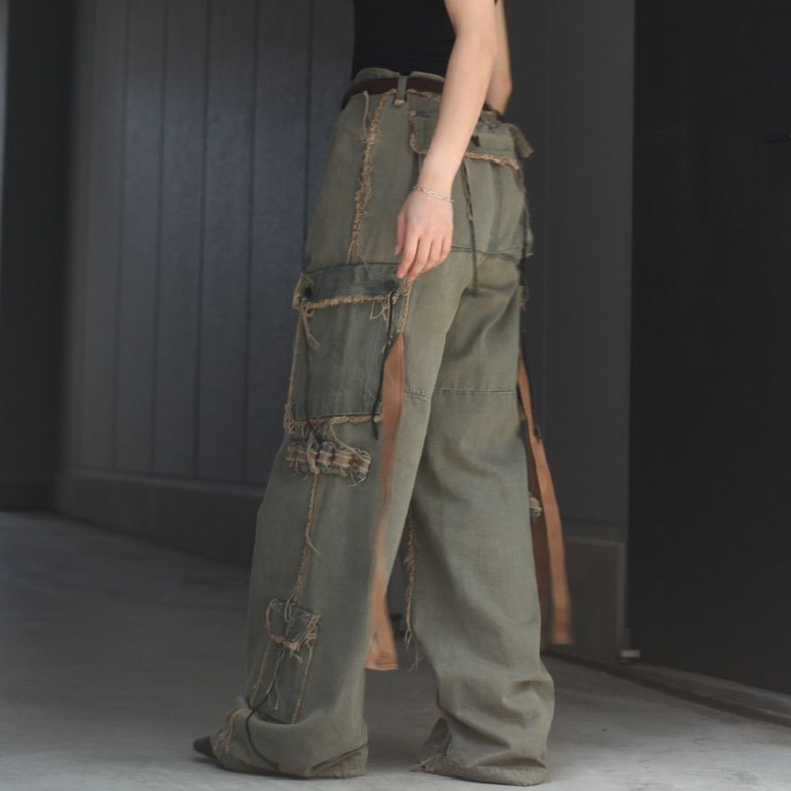 MINUS - 【残りわずか】Slash Seam HBT Cargo(CLASSIC DENIM