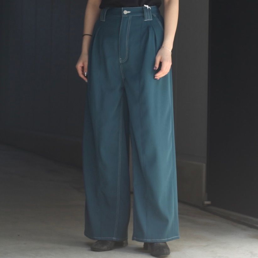 【残り一点】3Pleated Wide-Leg Trousers