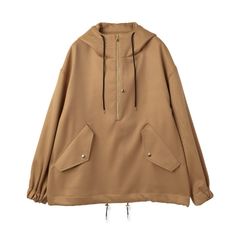 【残り一点】Double Cloth Kersey Half Zip Anorak Hoodie