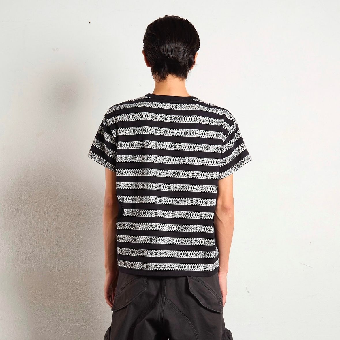 【残り一点】Nordic Pattern Jacquard T-Shirt