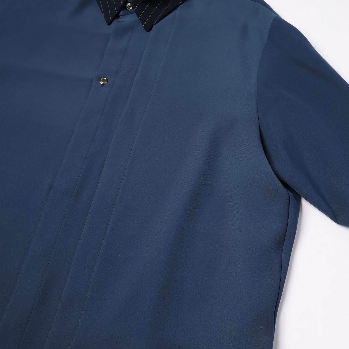 【残り一点】Double Satin Asymmetrical Layered Shirt