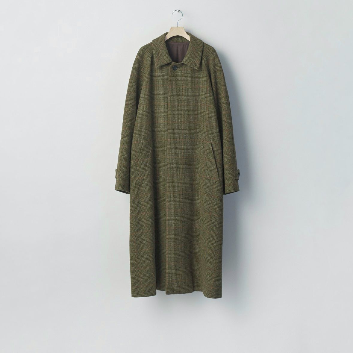 【残りわずか】British Tweed Raglan Sleeve Balmacaan Coat