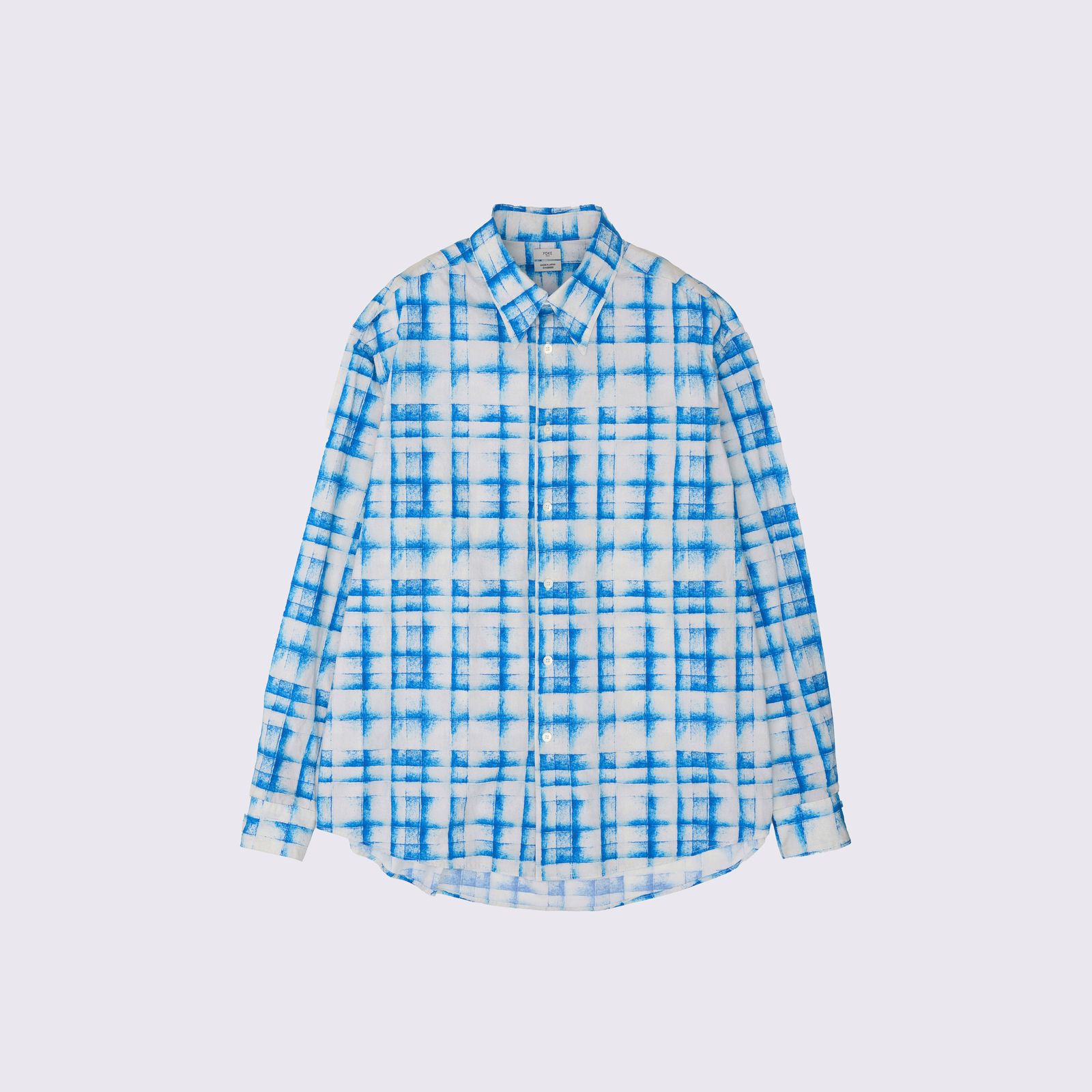 【残り一点】Plaid Cotton Typewriter Loose Fit Shirt