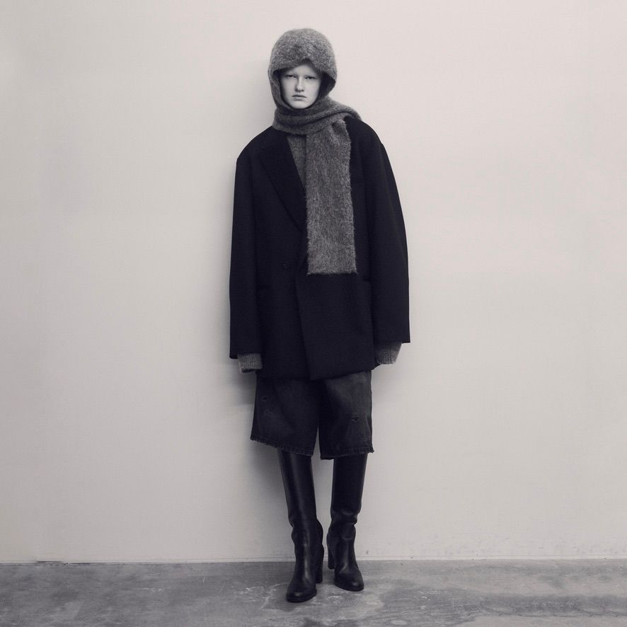 【残り一点】W/CA Beaver Back Slash Peak Lapel Jacket