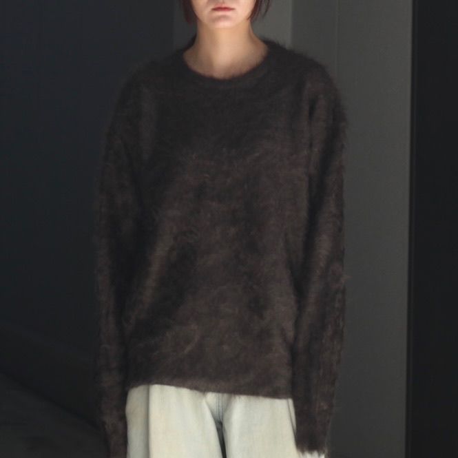 【残り一点】Cashmere Shaggy Knit Crew Neck LS