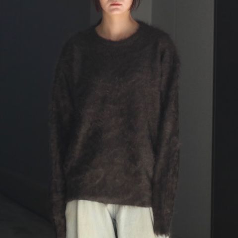 【残り一点】Cashmere Shaggy Knit Crew Neck LS
