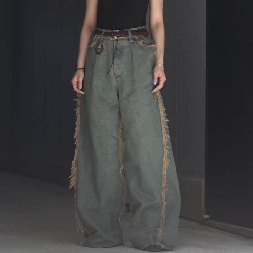 MINUS - 【残りわずか】Slash Seam Twist Lot 20603T(FROM COAL