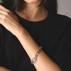 【残り一点】ダブルチェーンブレスレット(GOLD)