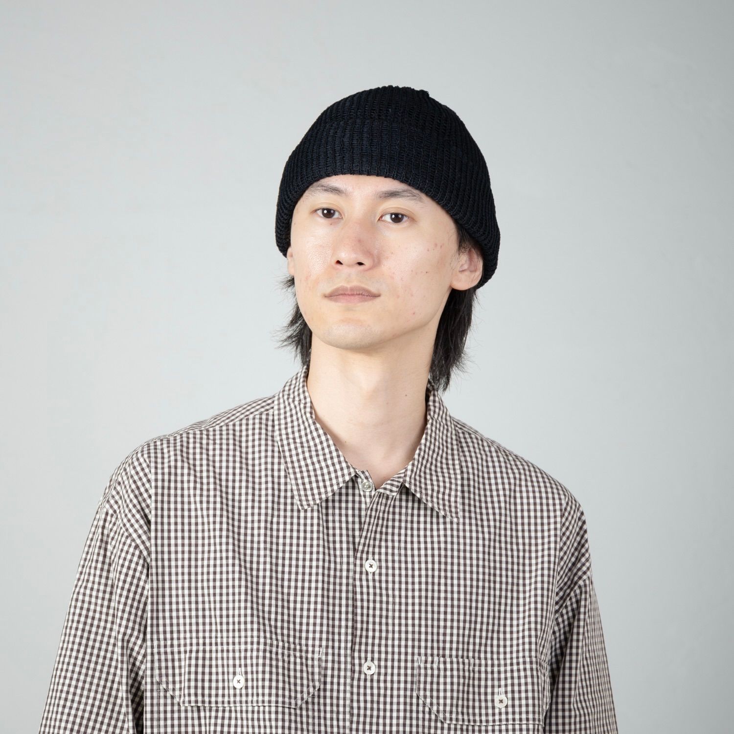 【残り一点】Sheer Mesh Short Knit Cap