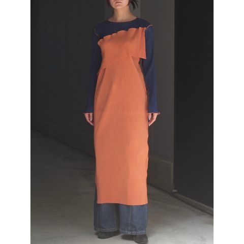 【残り一点】Spiral Wave Long Sleeve Dress