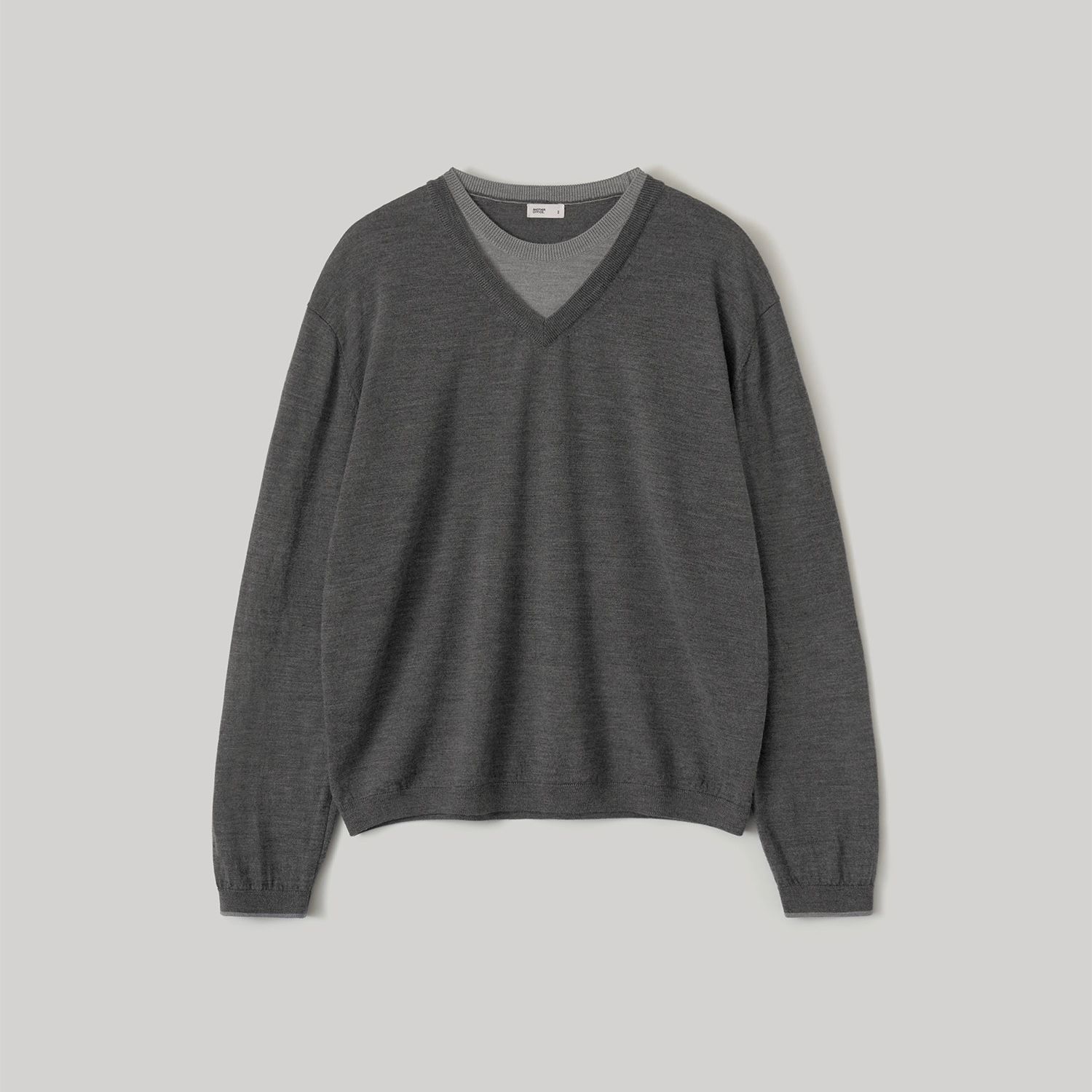 【残り一点】Current Layered V-Neck Knit