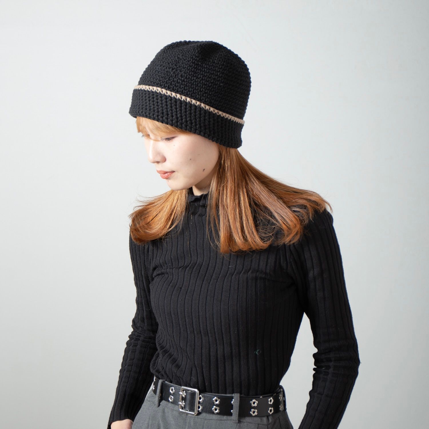 【残り一点】Hand Knit Crusher Cap
