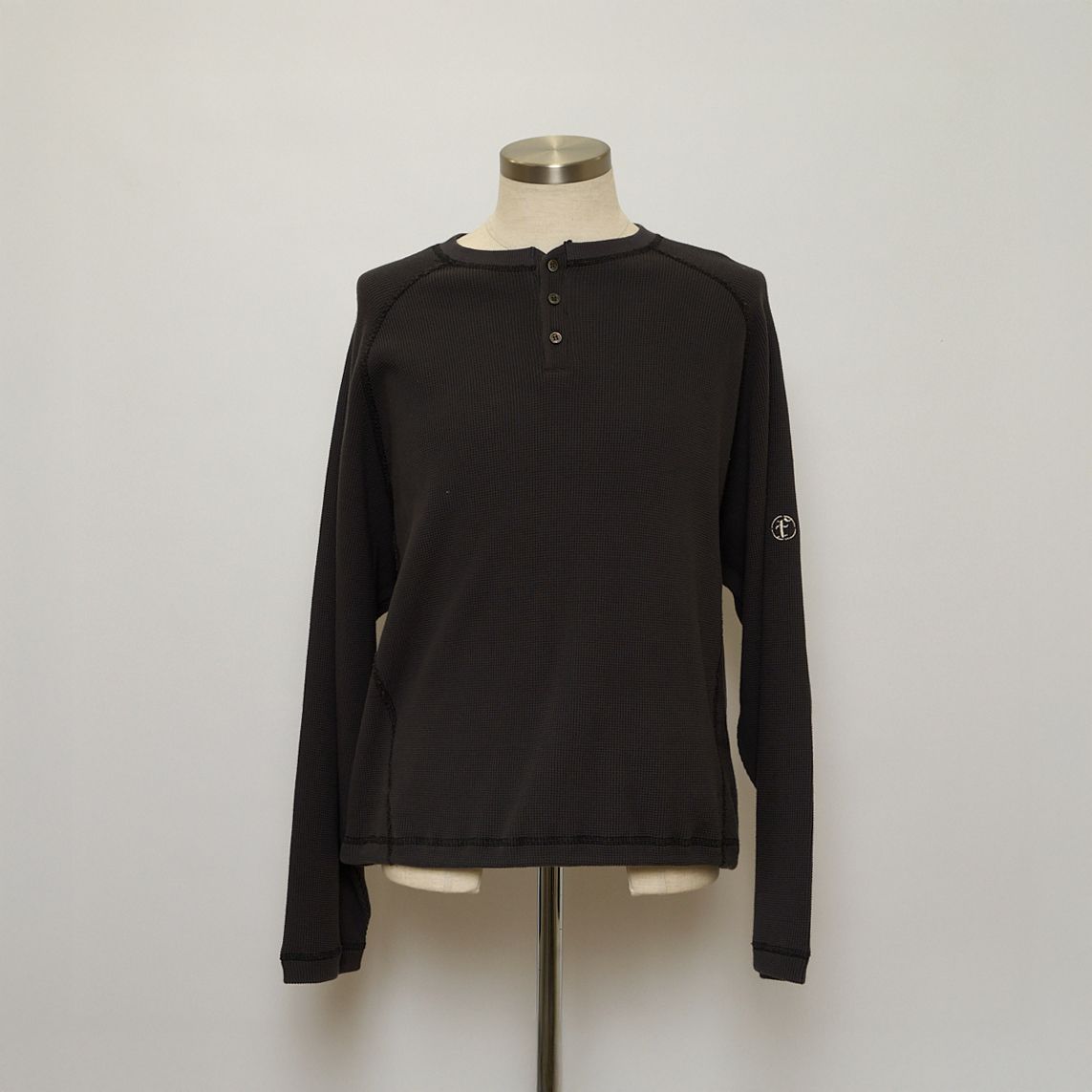 【残り一点】Lazy Thermal Henley Neck