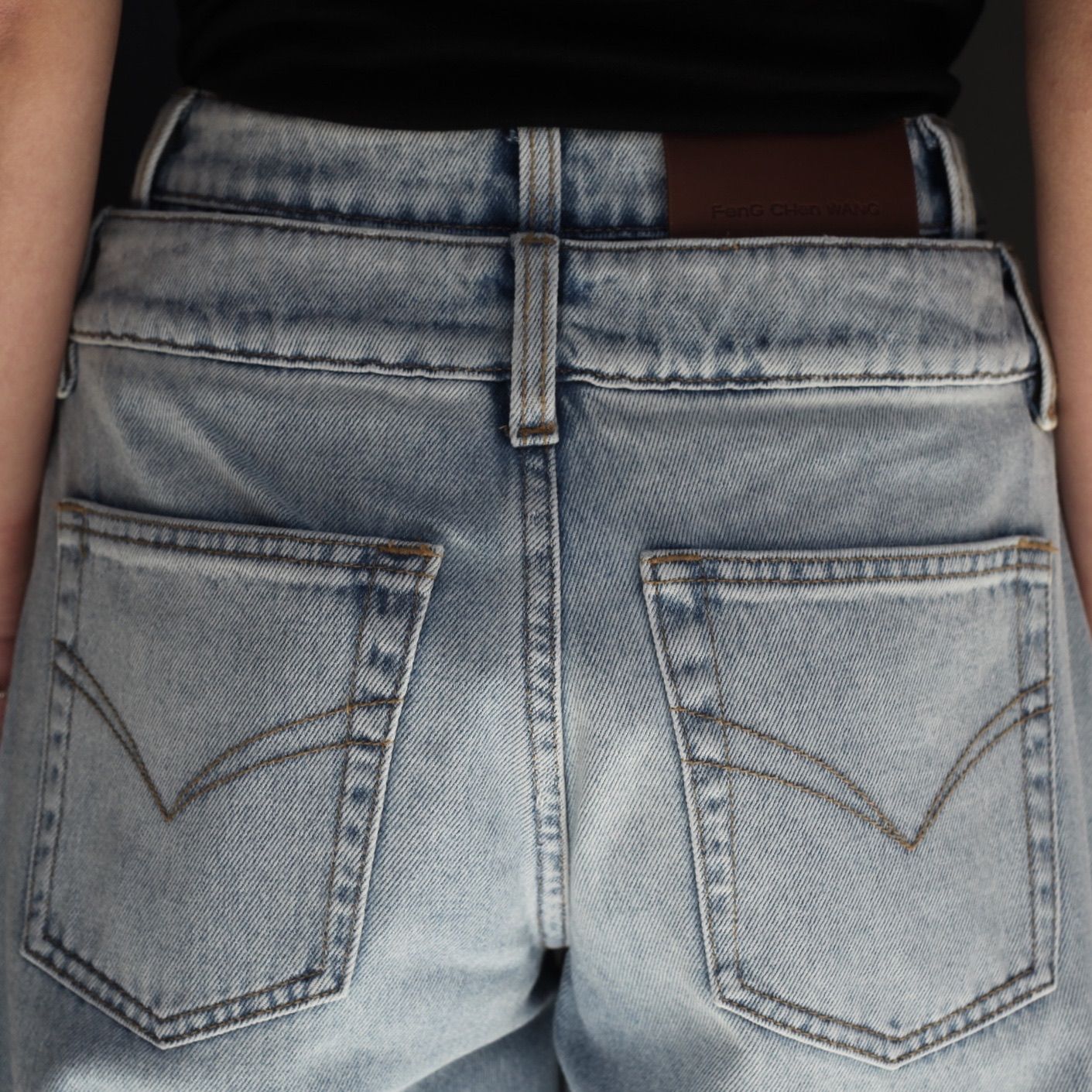 【残り一点】Double Waist Denim Trousers