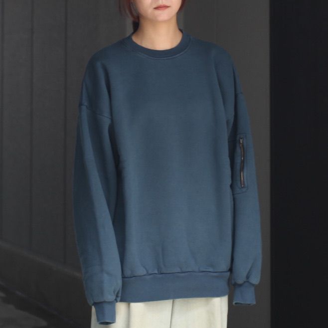 【残り一点】Pigment Dyed Crew Neck Sweatshirt