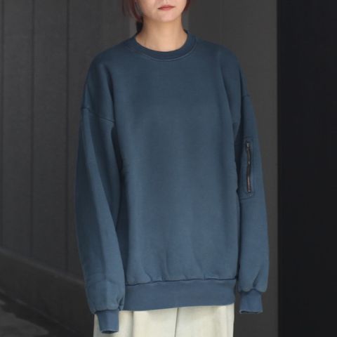 【残り一点】Pigment Dyed Crew Neck Sweatshirt