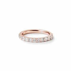 【お取り寄せ注文可能】Square Half Dia Ring(K10 PINK GOLD)