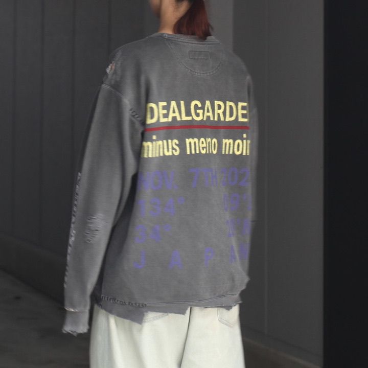 【残り一点】Bootleg DIY Crew Sweat With Repaired(COORDINATE)