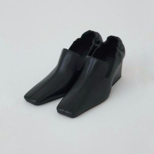 【残り一点】Leather Square Toe Heel