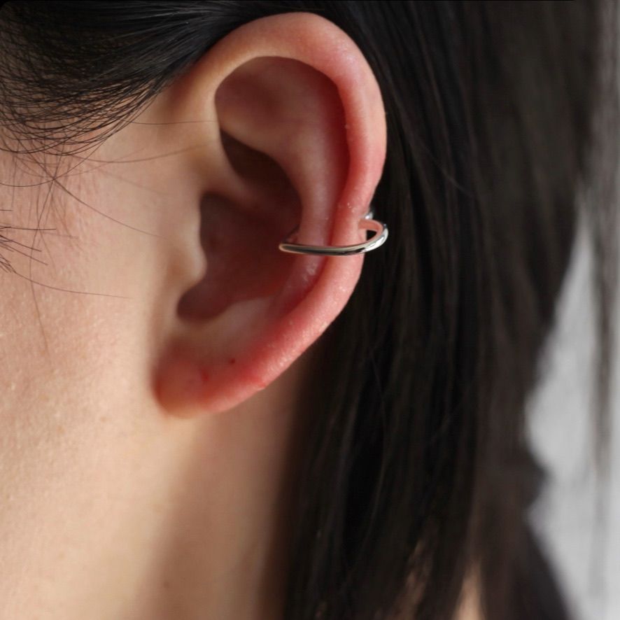 【残りわずか】Silver Heart Ear Cuff(SILVER)