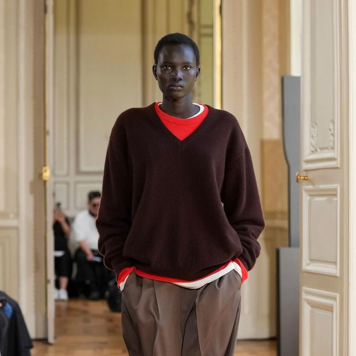 【残り一点】Pure Cashmere Knit Crew Neck LS