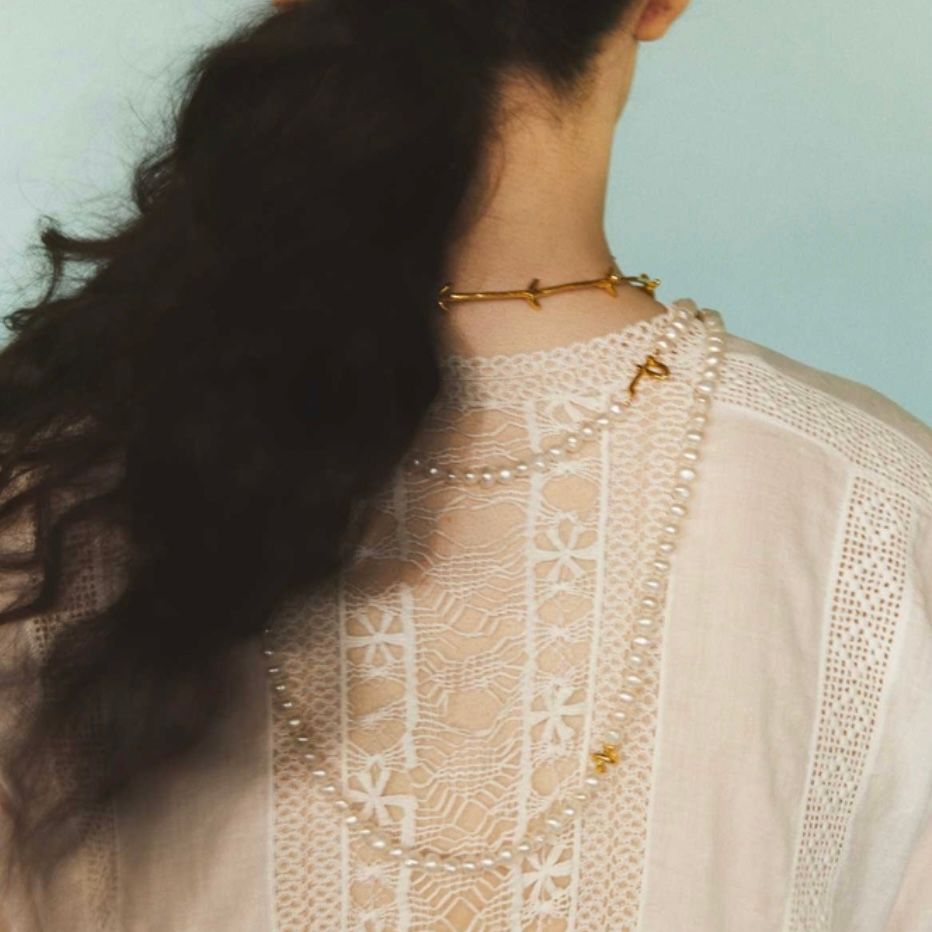 【お取り寄せ注文可能】Baroque Pearl Rope Necklace 130