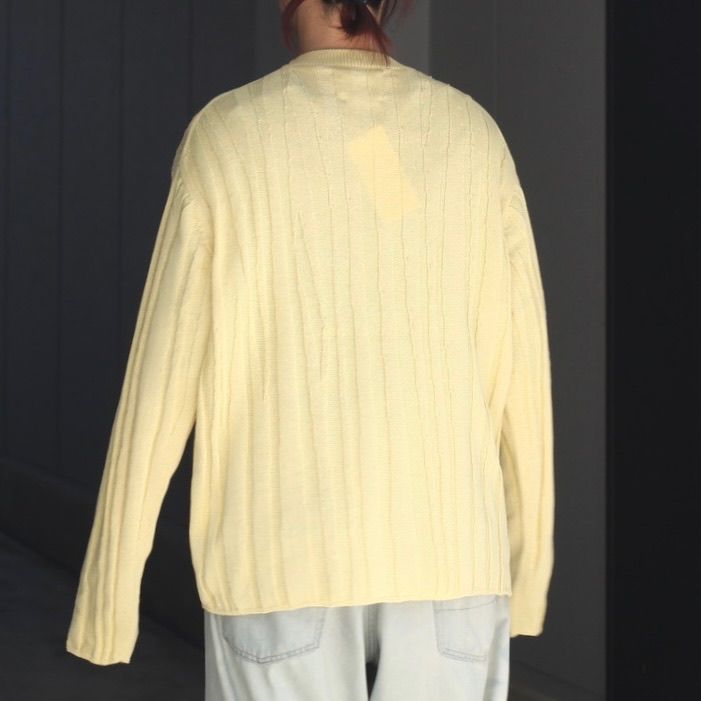 【残り一点】Random Rib Crewneck Sweater