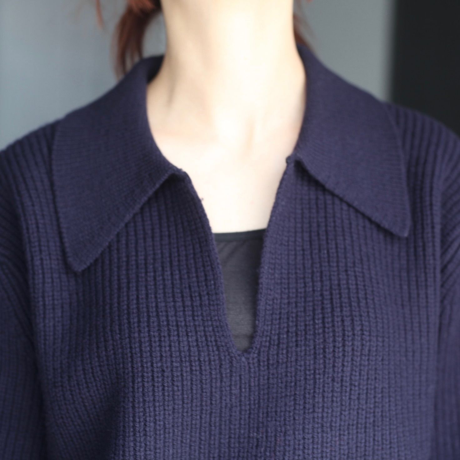 【残り一点】Rib Skipper Sweater