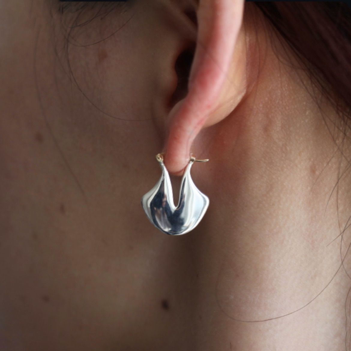 【残り一点】YU-KIN Rotus Slit Earrings(両耳用）