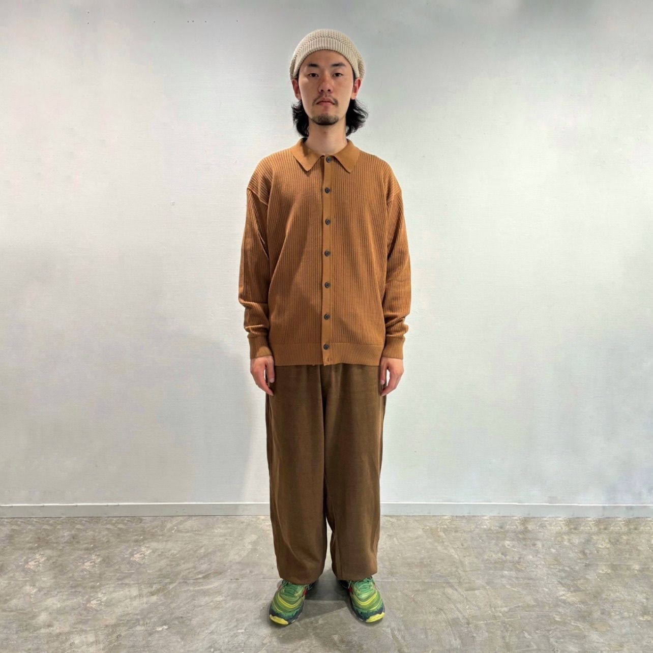 別注 25ss crepuscule Stripe Mesh Drizzler