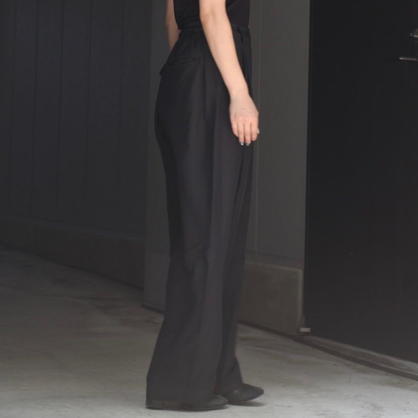 【残りわずか】Wool/Silk Wide Easy Trousers