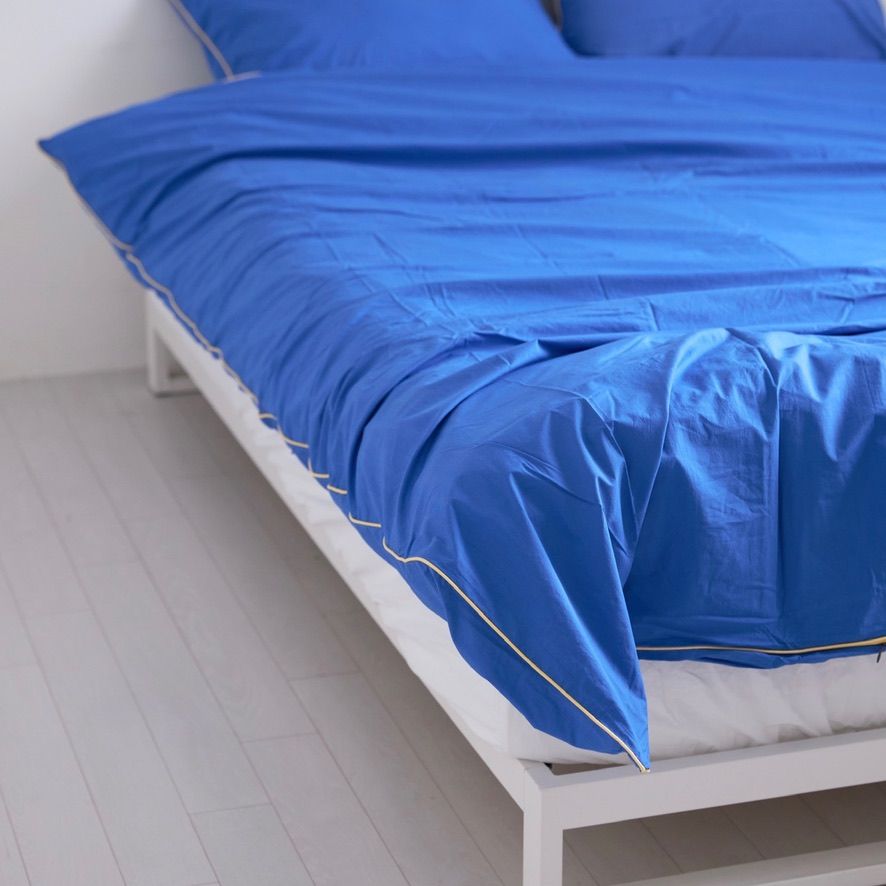【残り一点】Frame Bedding Set Q(BLUE×YELLOW)