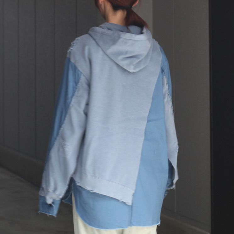 【残り一点】Slash Seam Army Parka With Stencil(INSIDE-OUT)