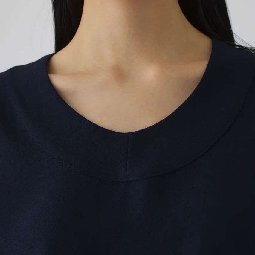 【残り一点】Georgette U-Neck Tops