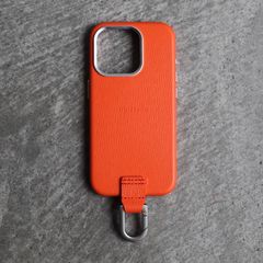 【残り一点】カラビナ付iPhoneケース(CARROT ORANGE)