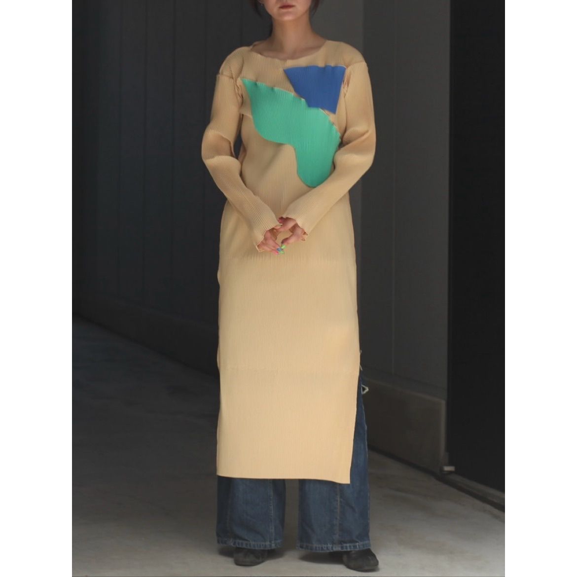 kotohayokozawa - 【残り一点】Todo Wave Long-Sleeve Dress | ACRMTSM ONLINE STORE