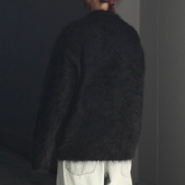 【残り一点】Cashmere Shaggy Knit V Neck Cardigan
