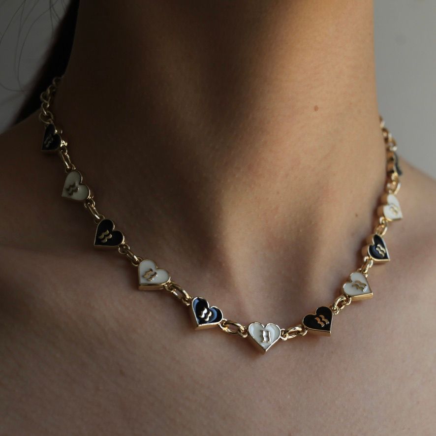 【再販売通知受付可能】Multiple Logo Necklace(GOLD)