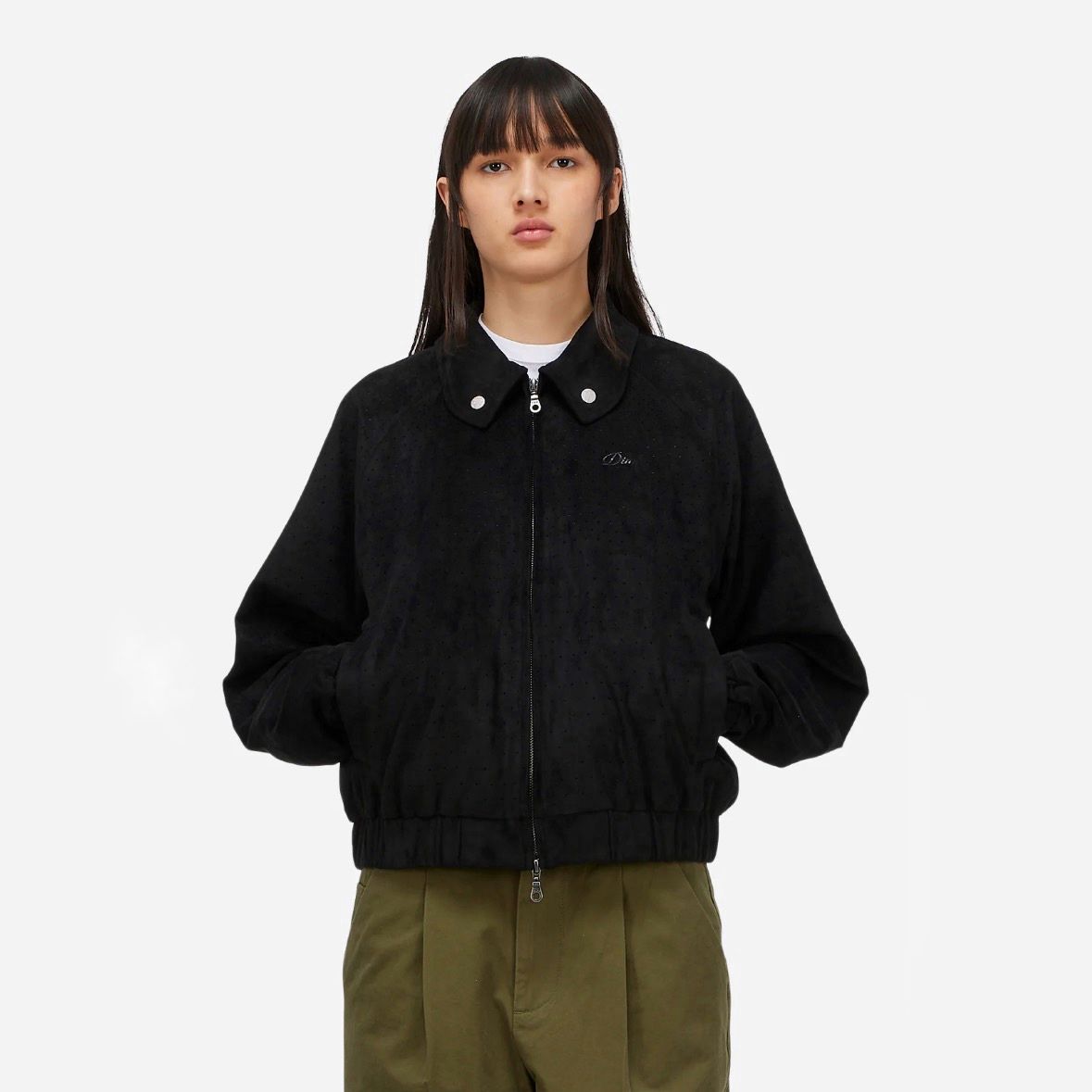 【残り一点】Perforated Faux Suede Jacket