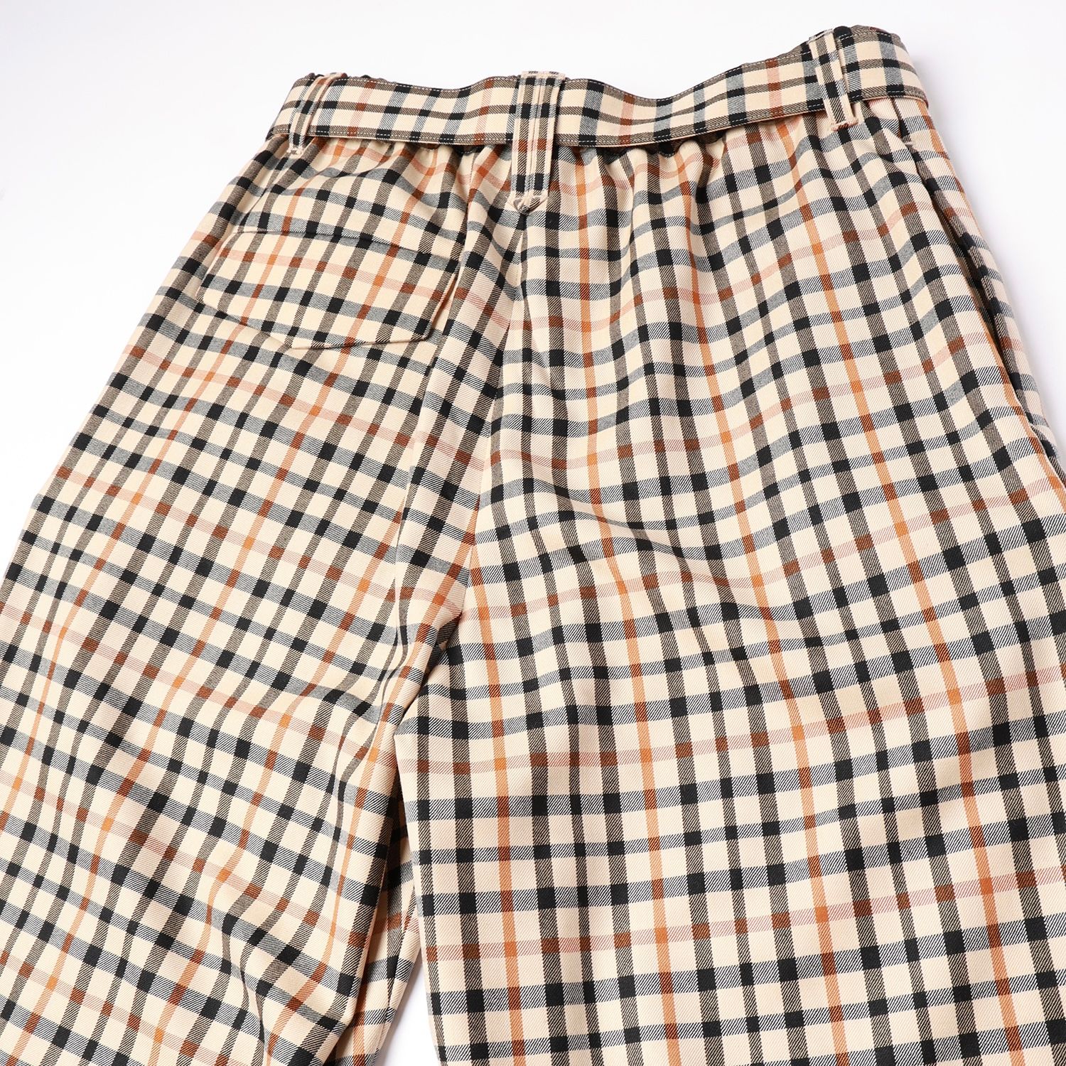 パンツ CULLNI for DAKS LONDON Tuck Pants CULLNI スラックス for DAKS LONDON Tuck Pants with Long Belt