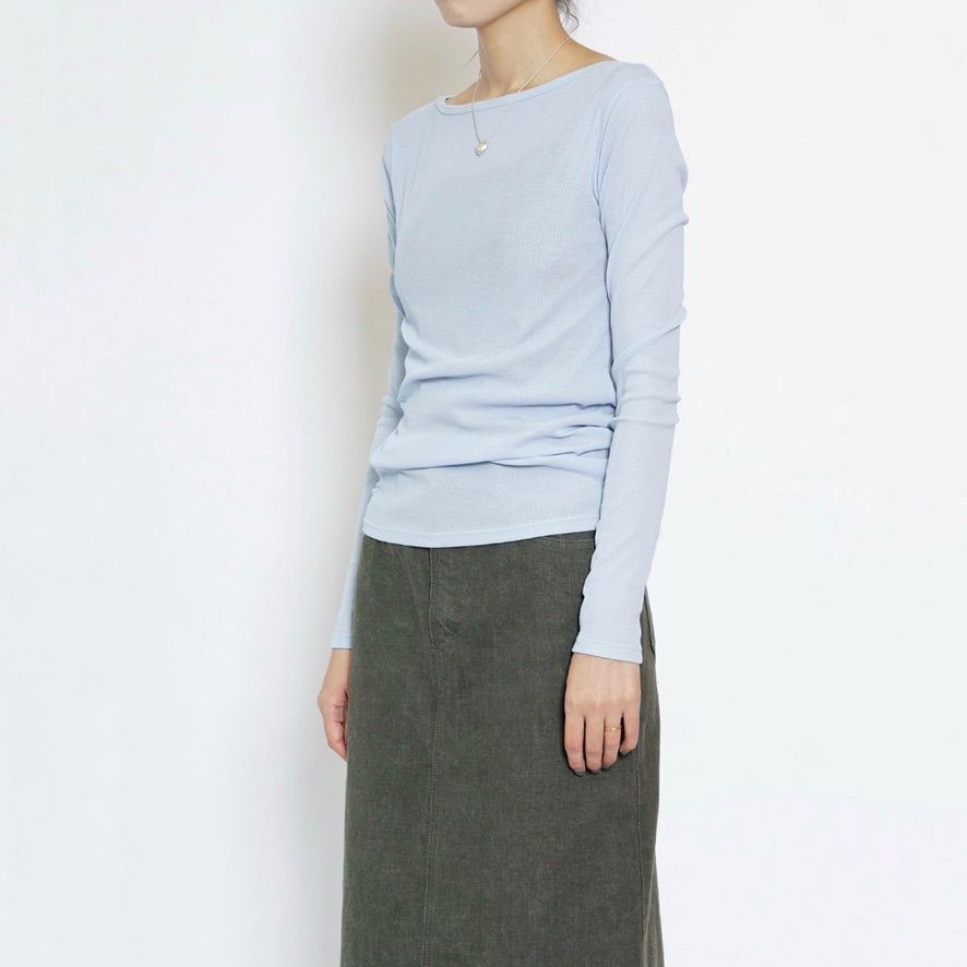 【残り一点】Sheer Teleco Boat Neck Top L/S